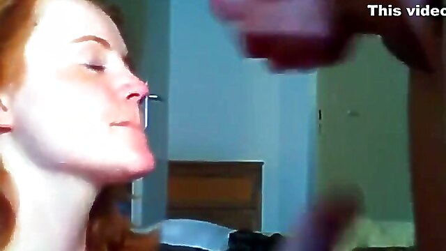 You suck cock, amateur redhead sucks cock, redhead deepthroating and gagging, redhead neighbour, cock sucking redhead milf
