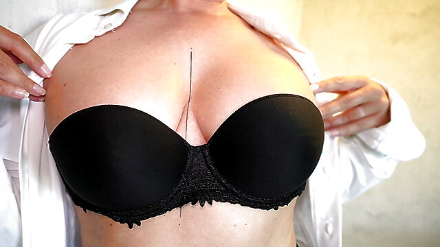 Satin skirt, office skirts fucking, bra and tit job, danish office milf, fucking office riding