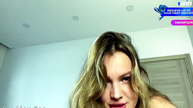 Virtual sex, big ass handjob, gf handjob, pov blonde, gf and me