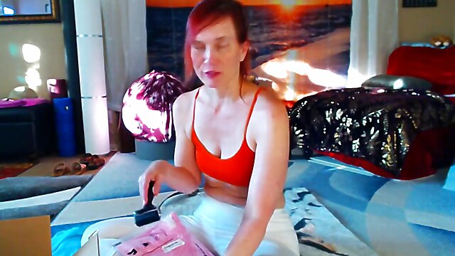 More video, amateur tries porn, trying on, sexy dress webcam, link