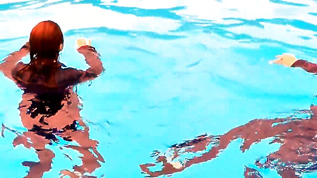 Pisina, λεσβιακα πορνο, in a, lesbians in pool, λεσβιεσ φετιχ
